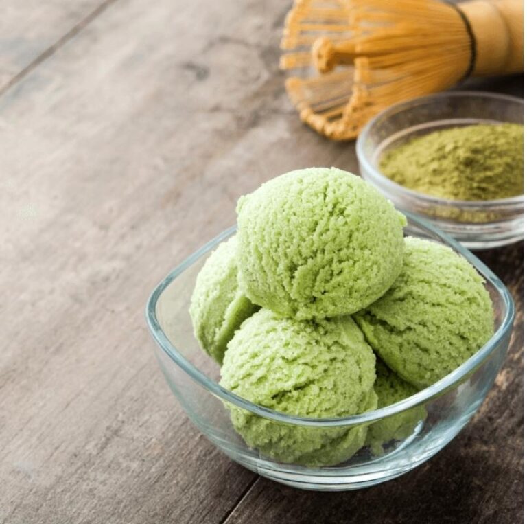 Crème glacée au thé matcha