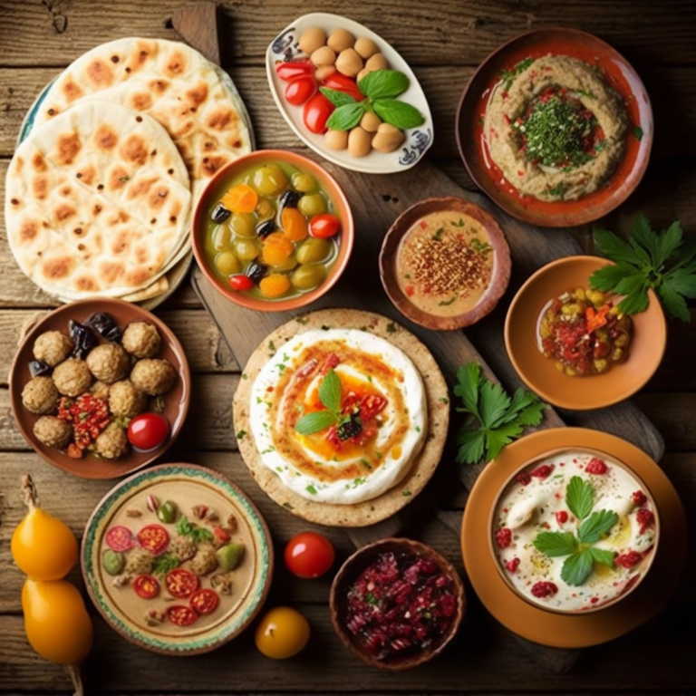 Plats végétariens du Moyen-Orient : un voyage culinaire fun et coloré