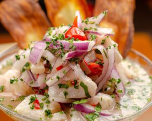 Ceviche, Cuisine Péruvienne, Poisson, Recette rapide